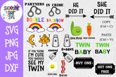 Twin Bodysuit or Crawler Bundle 24 total Designs